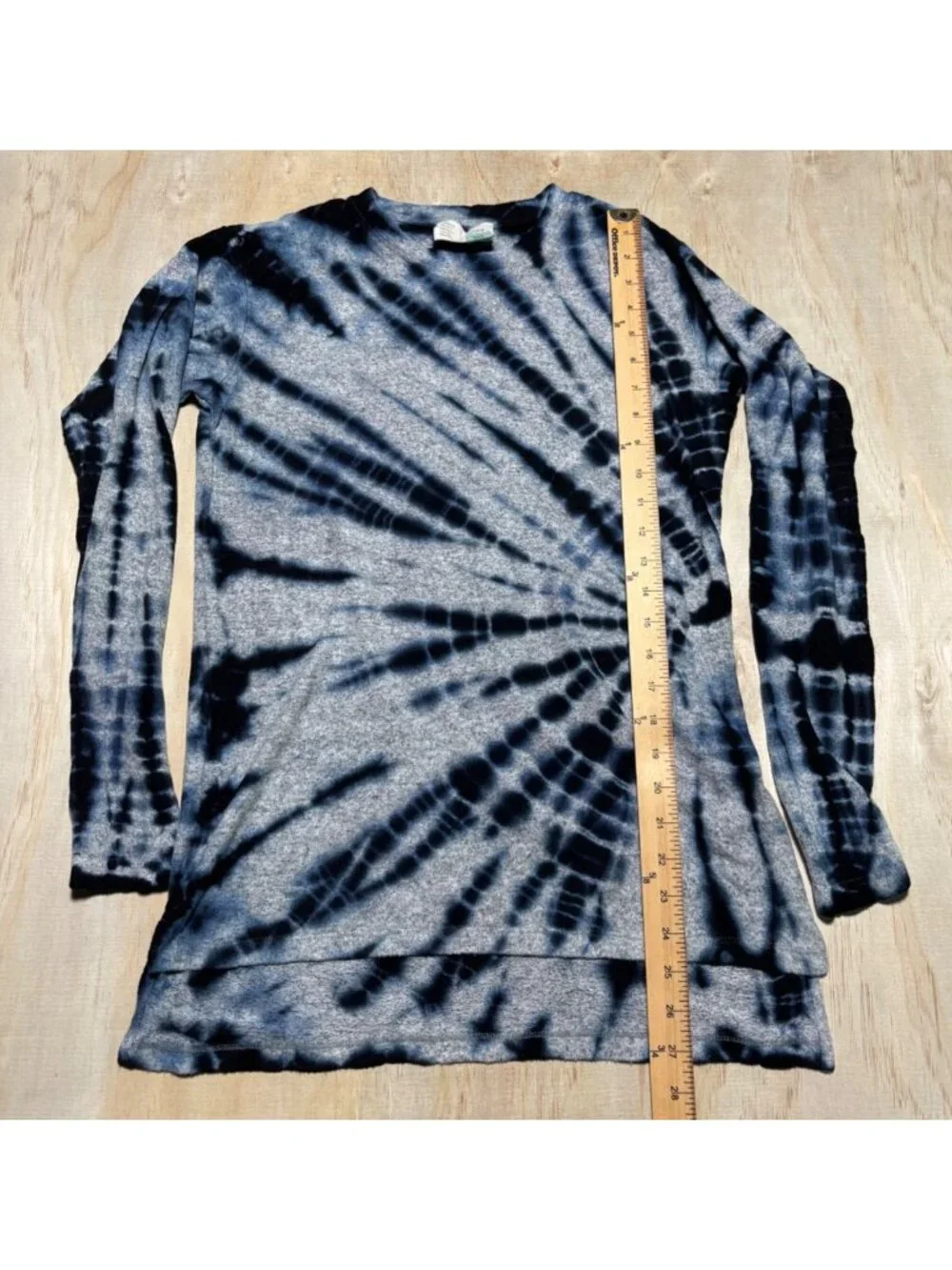 Saturday Sunday by Anthropologie Tie-Dye Long Sleeve Crewneck Top Womens XS